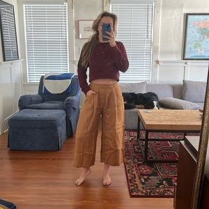 Amae Co. Tobacco Linen Pants